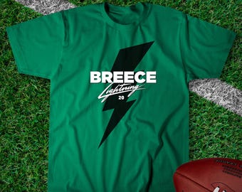 Breece Lightening - New York Football T-shirt - Official Goat Gear - Breece Hall shirt