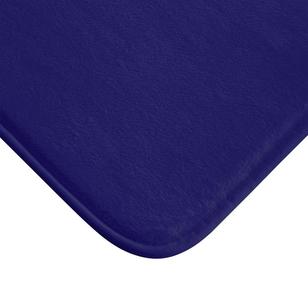 Alfombrilla de baño azul marino | Etsy