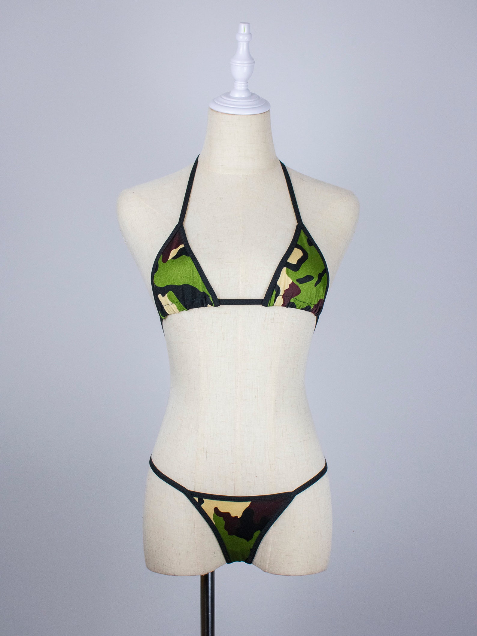 Camo Spaghetti Gstring. Super Low Cut Camouflage Sexy Bikini Etsy Canada