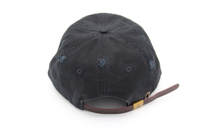 Black Dad Hat Distressed Dad Hat