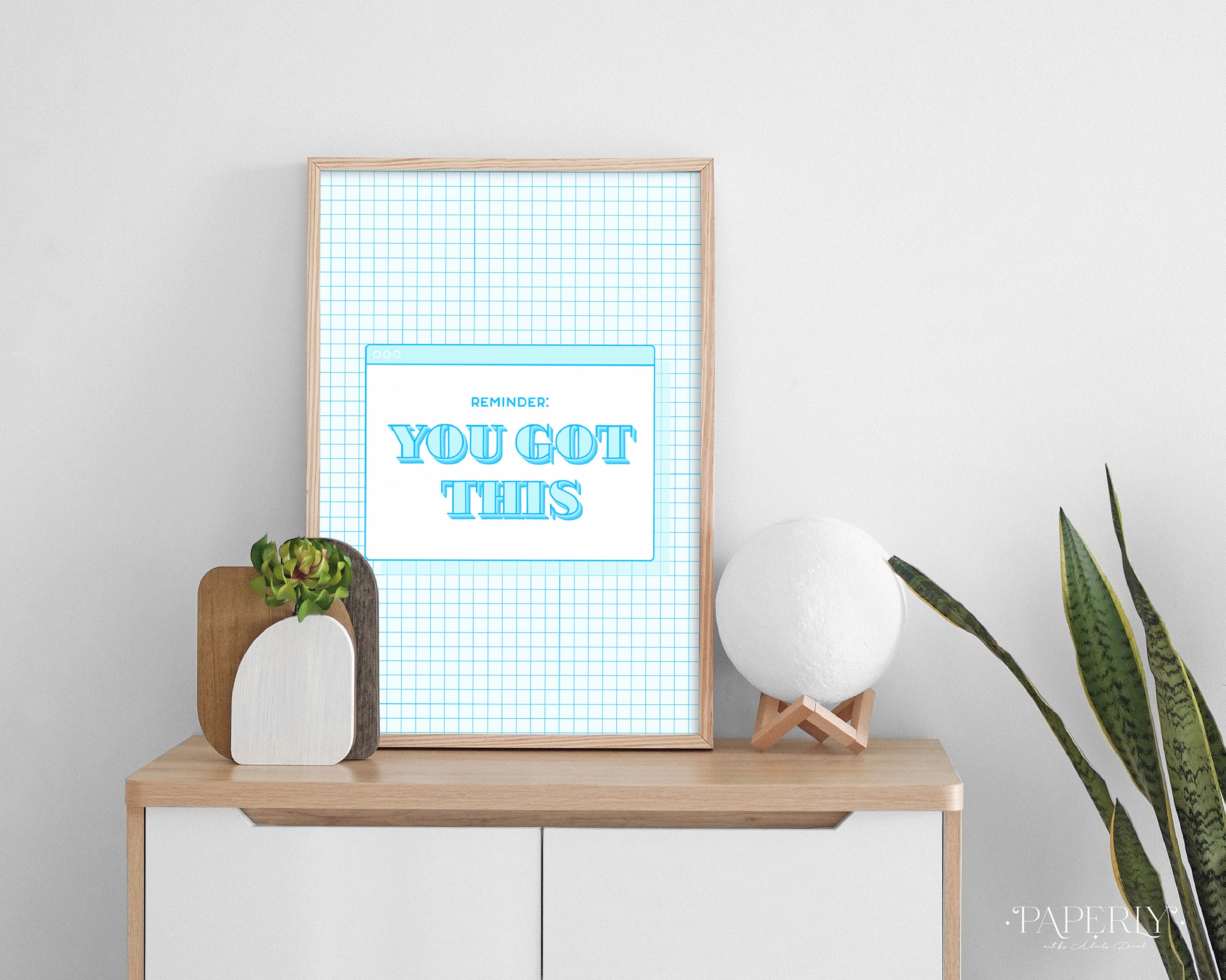 Blue You Got This Quote Art Print Colorful Style Poster - Etsy UK