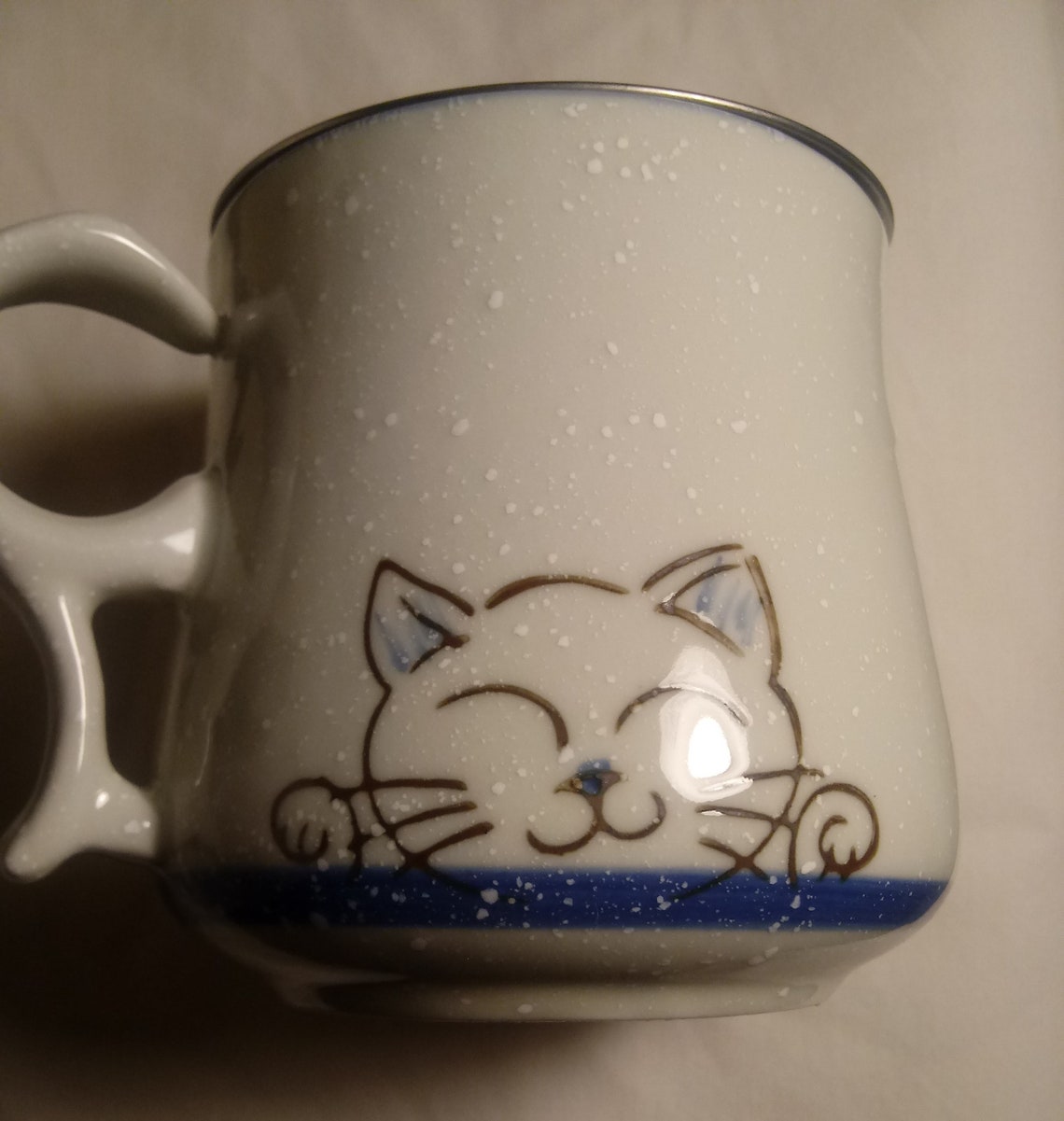 Japanese Cat Tea Mug with Infuser Lid Cup Box Gift Etsy