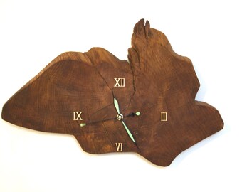 Uhr/ Wanduhr/ Wanduhr aus Holz/ Rustikale Wanduhr