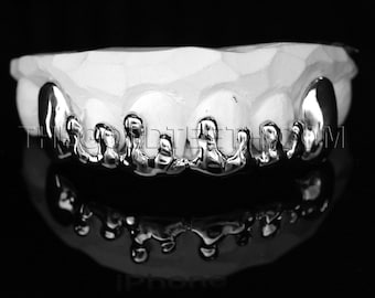 Silver Grillz 925 Sterling Silver Teeth Drip Silver Grill