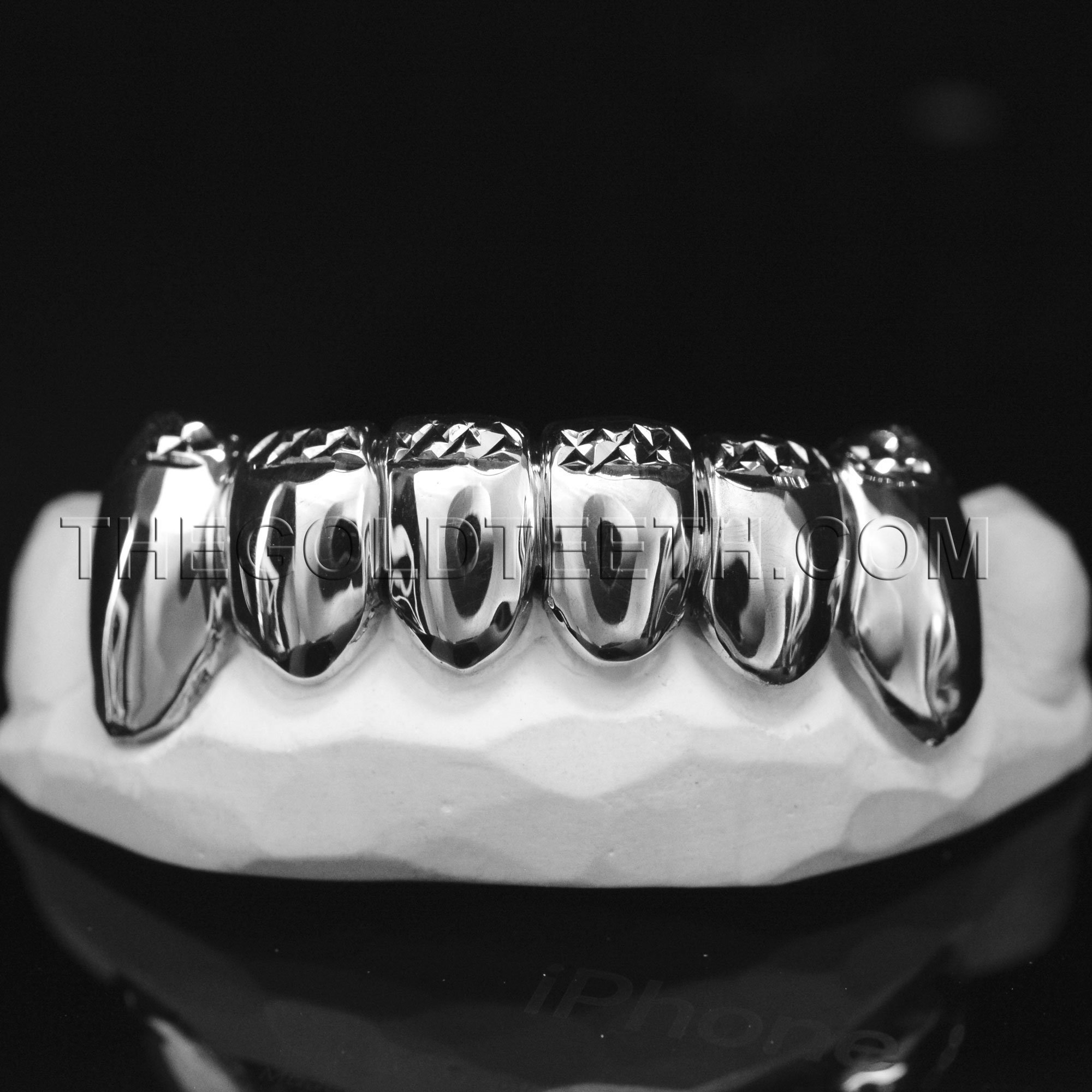 Sterling Silver Grillz 925 Silver Teeth Real Diamond Cut Etsy