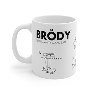 IKEA Instructions Jaws Parody 11oz Mug. Spielberg. Jaws Movie. Funny Mug. Movie Mug. Chief Brody