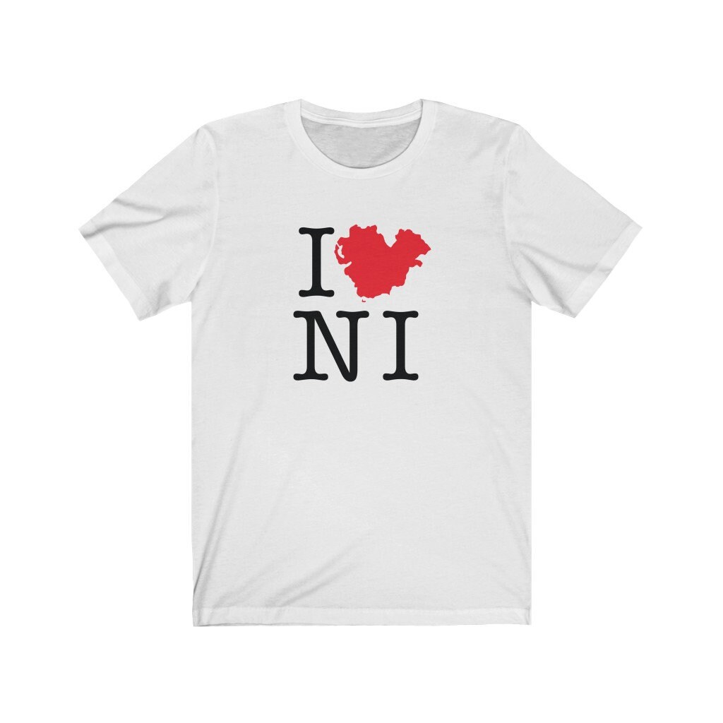 I Love Northern Ireland T-shirt. Irish 