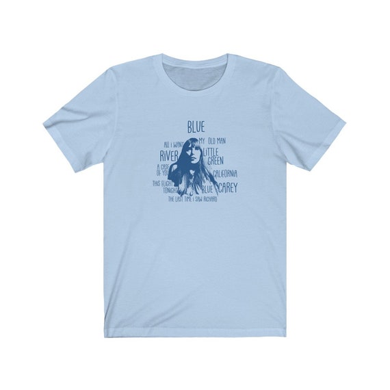 Joni Mitchell Blue T-shirt. Blue Album 