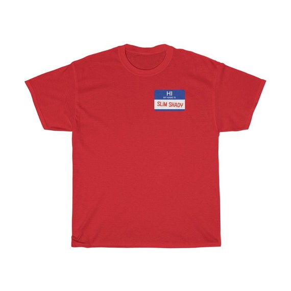 hi my name is slim shady t shirt