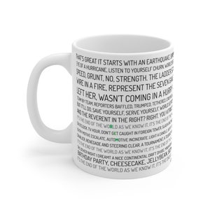 Rem Mug It S The End Of The World As We Know It Lyric Etsy Rem Mug It S The End Of The World As We Know It Lyric Etsy