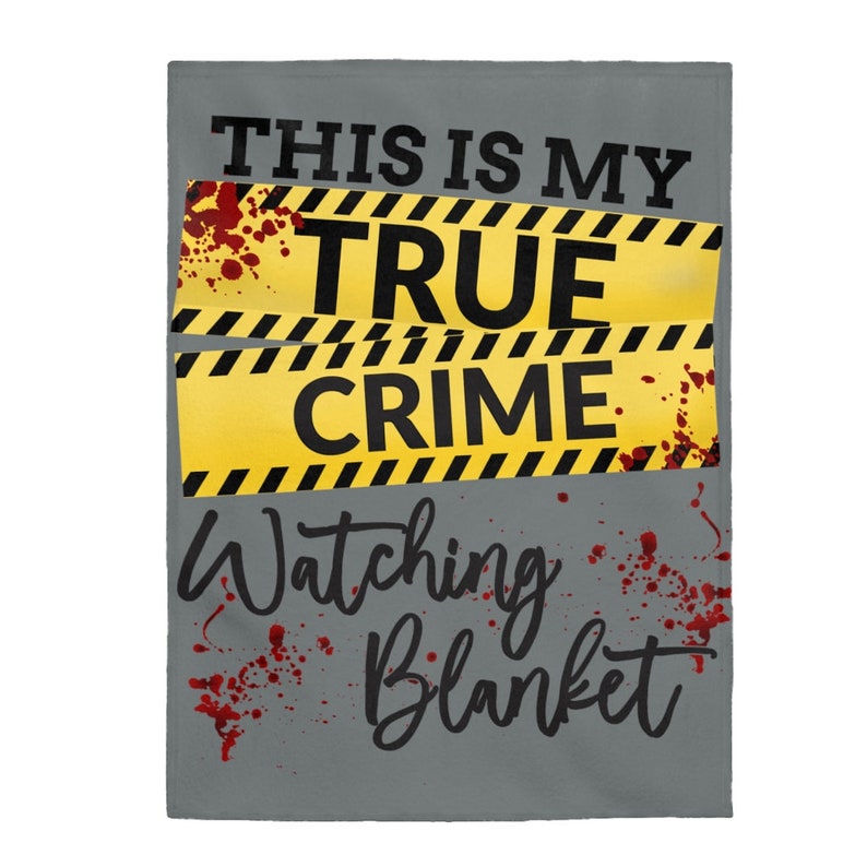 This is My True Crime Watching Blanket Velveteen Plush Etsy