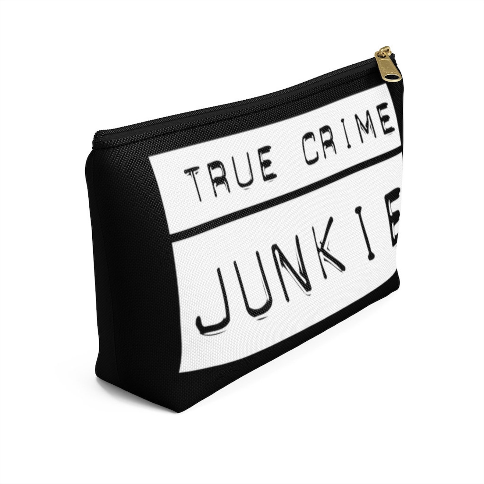 True Crime Junkie Accessory Pouch Crime Lover Makeup Bag Etsy