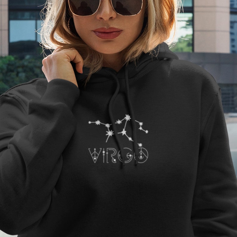 Virgo Gift Virgo Constellation Virgo Hoodie Virgo Sweatshirt Birthday Shirt Virgo Hooded Sweatshirt Virgo Zodiac Sweatshirt
