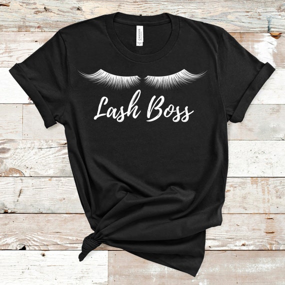 Lash Boss Short Sleeve Tee Long Lashes Shirt Lash | Etsy