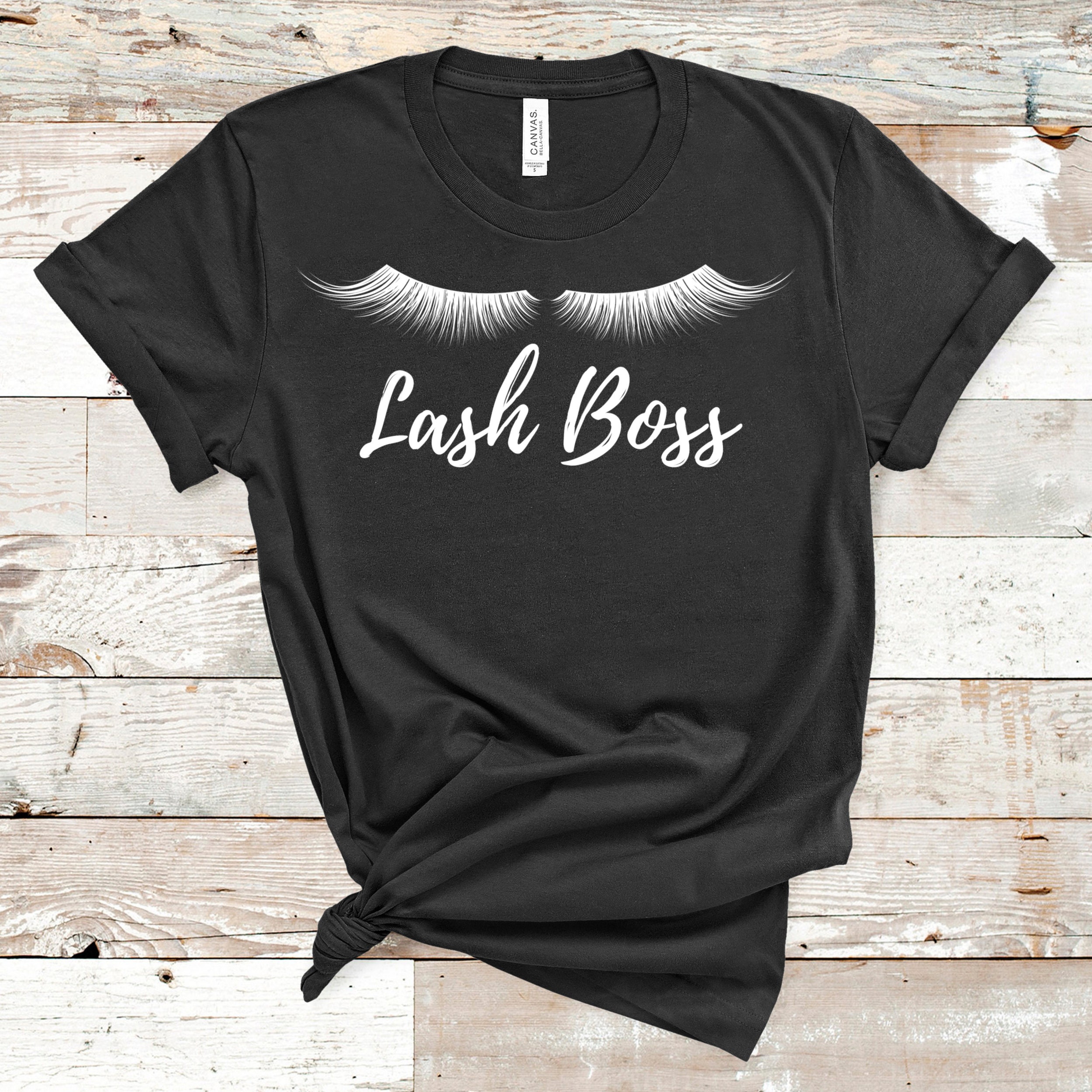 Lash Boss Short Sleeve Tee Long Lashes Shirt Lash | Etsy