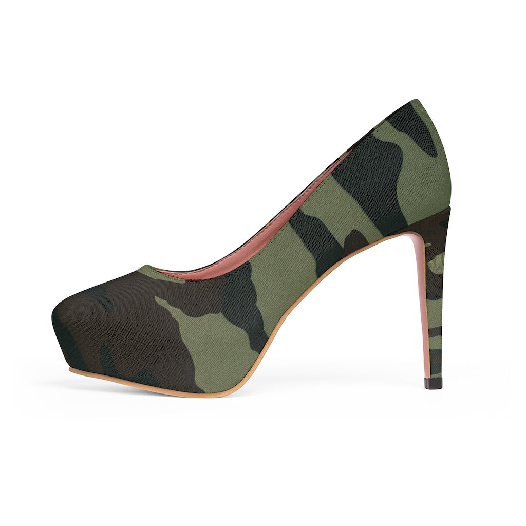 camo print pumps