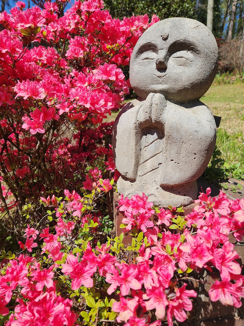 Japanese Jizo statues: ancient protectors of the trail are made in the image of Jizo Bosatsu, guardian deity of children and travelers image 5