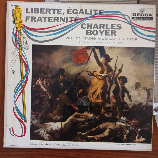 Charles Boyer - Liberte Egalite Fraternite - Vinyl Record.. RARE!!!