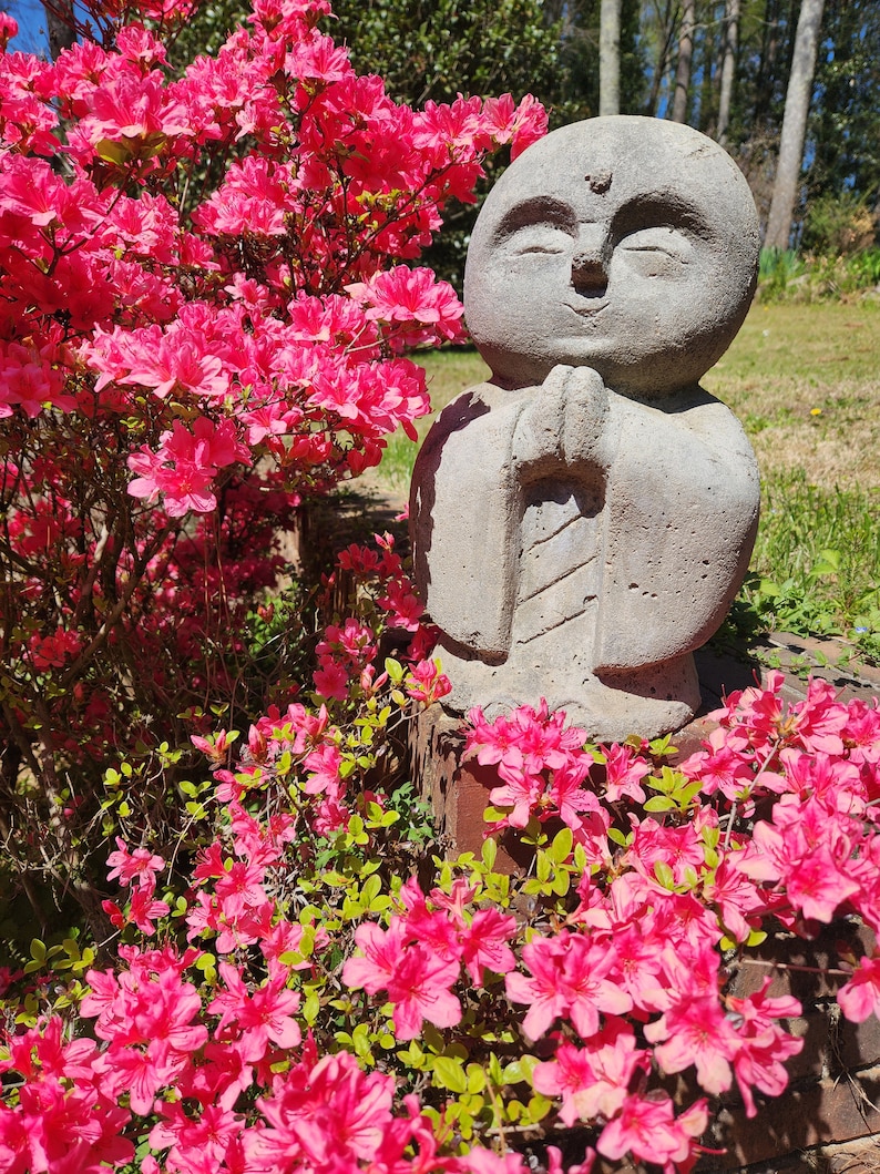 Japanese Jizo statues: ancient protectors of the trail are made in the image of Jizo Bosatsu, guardian deity of children and travelers image 2