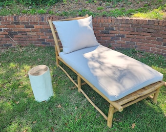 Hand Made Bamboo Chaise