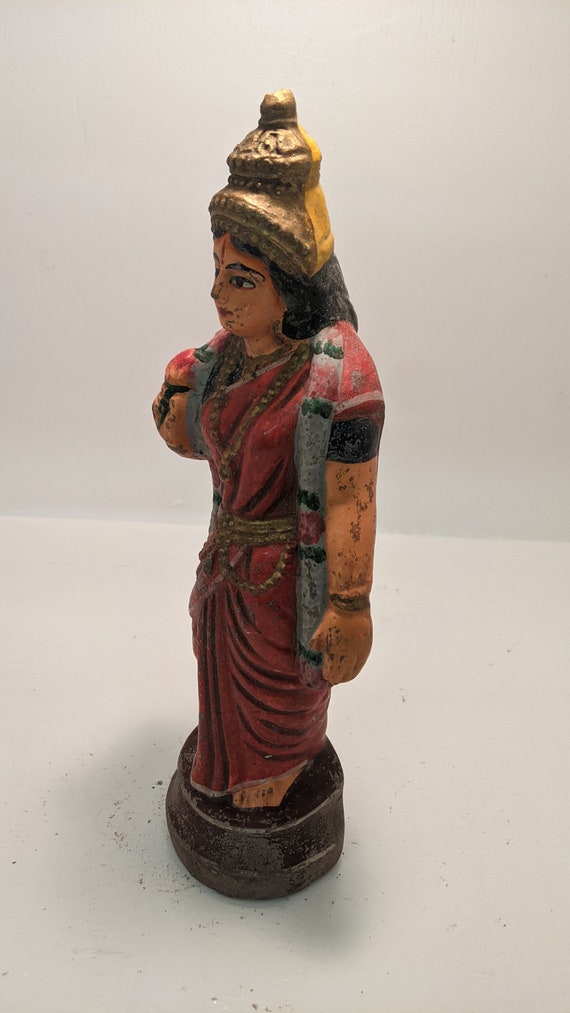 Hindu Antique Statue Terracotta Deity Figuring  70 to 90 years old