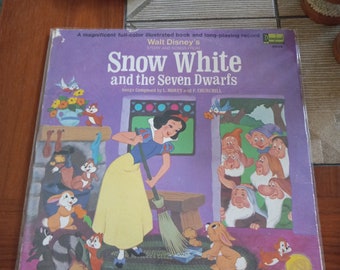 Snow White  Story Book Soundtrack VINYL LP * * Original Walt Disney-land Record