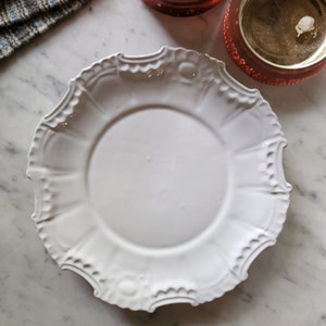 Gray Gustavian French plate very unique color and texture ceramic image 3