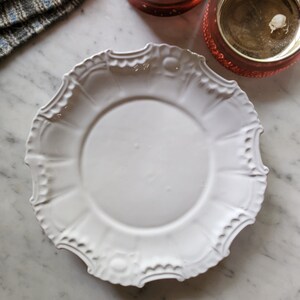 Gray Gustavian French plate very unique color and texture ceramic image 2