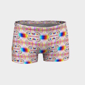 Psychedelic Matching Mini Shorts