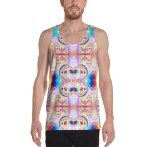 Psychedelic Matching Couples Tank Top