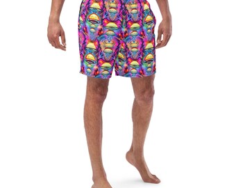 Psychedelicate Mushrooms Men's swim trunks