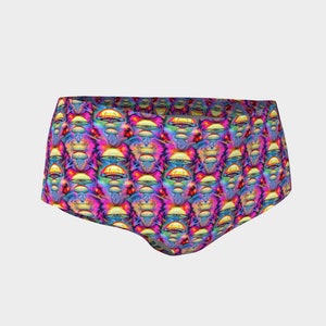Psychedelicate Mushrooms mini shorts