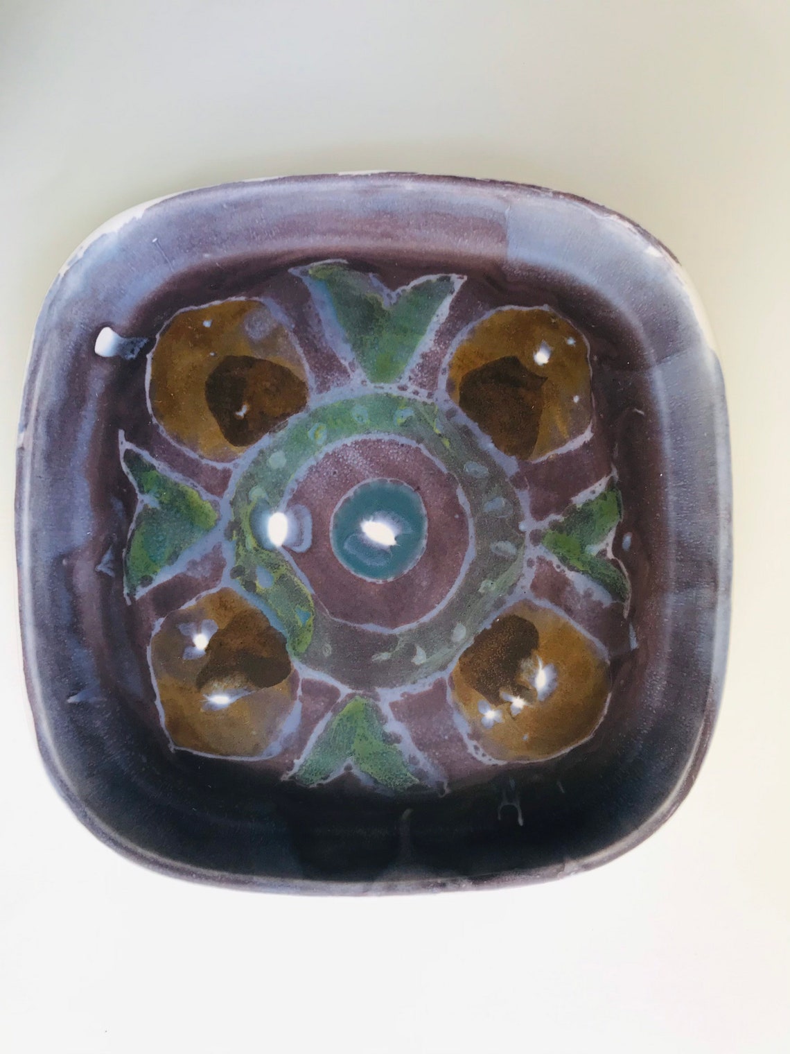 Aviemore Pottery Square Dish Etsy Sweden
