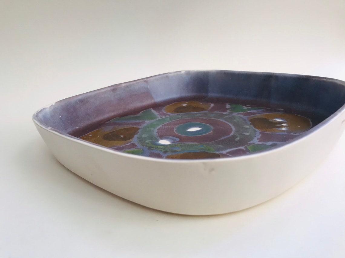 Aviemore Pottery Square Dish Etsy Sweden