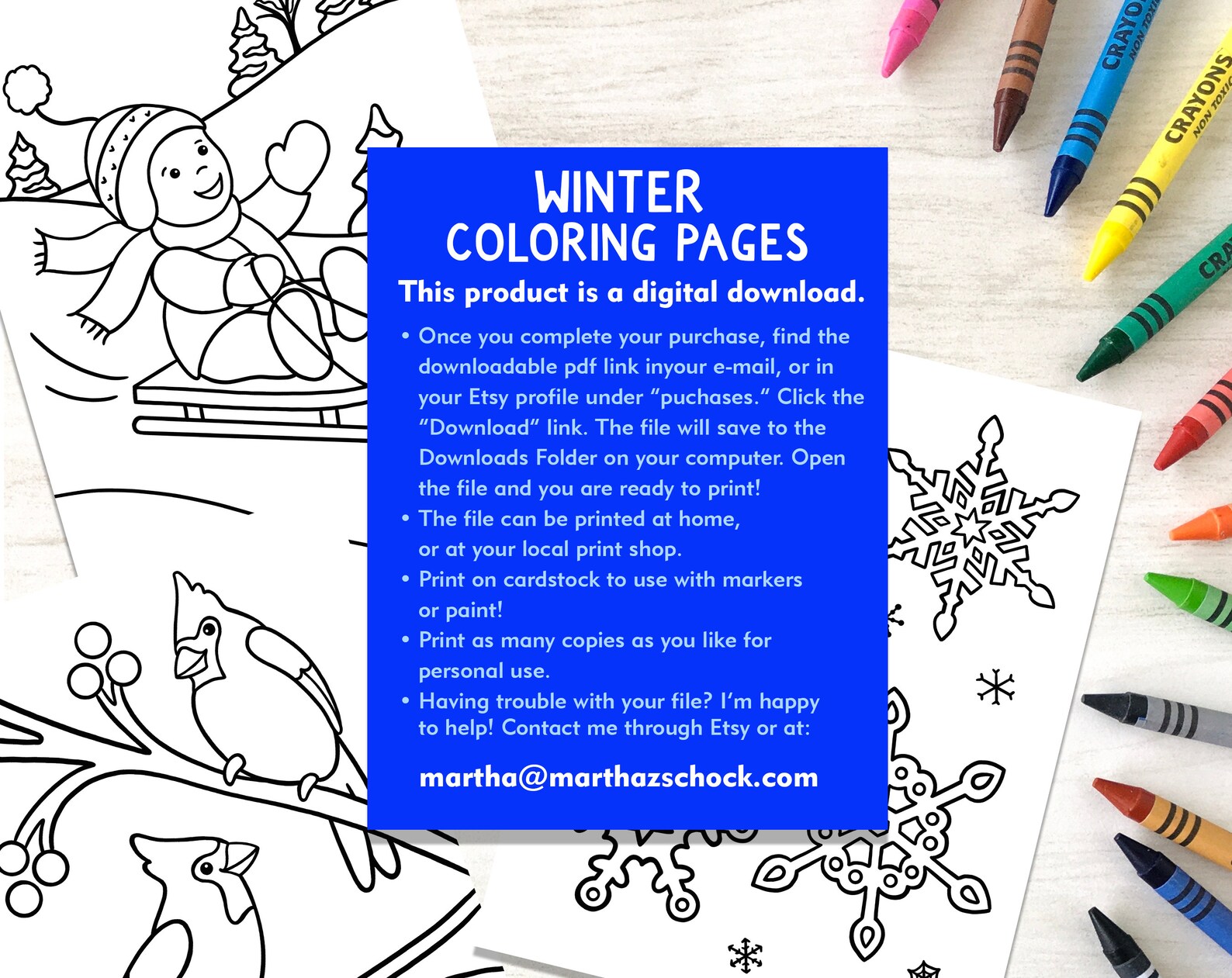Winter Coloring Pages, Kids Winter Coloring Pages, Winter Coloring
