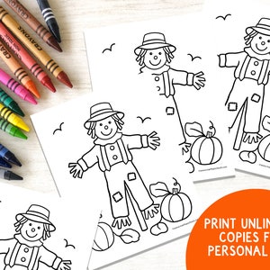 Fall Coloring Pages: 12 Autumn Activity Sheets (PDF Download) image 6