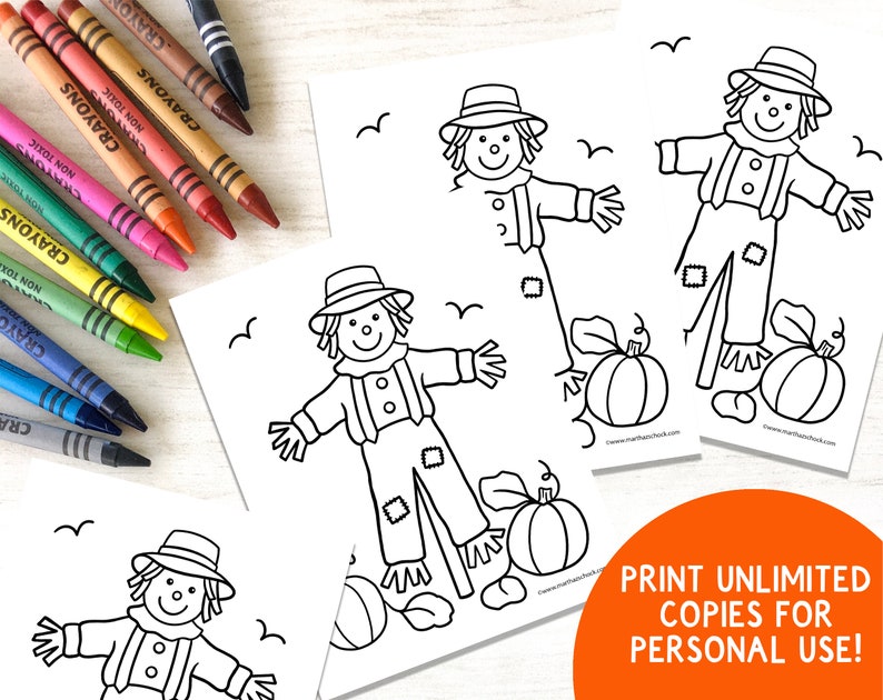 Fall Coloring Pages: 12 Autumn Activity Sheets (PDF Download) image 6