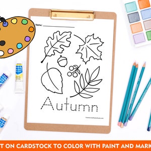 Fall Coloring Pages: 12 Autumn Activity Sheets (PDF Download) image 5