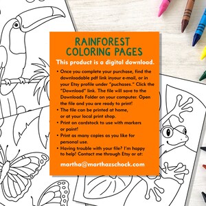 Rainforest Coloring Pages, Rainforest Coloring Sheets, Kids Rainforest Coloring Pages, Kids ...