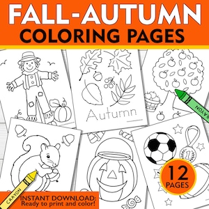 Fall Coloring Pages, Autumn Coloring Pages, Autumn Coloring Sheets, Autumn Coloring Pages, Seasonal Coloring Pages, Kids Fall Coloring Pages