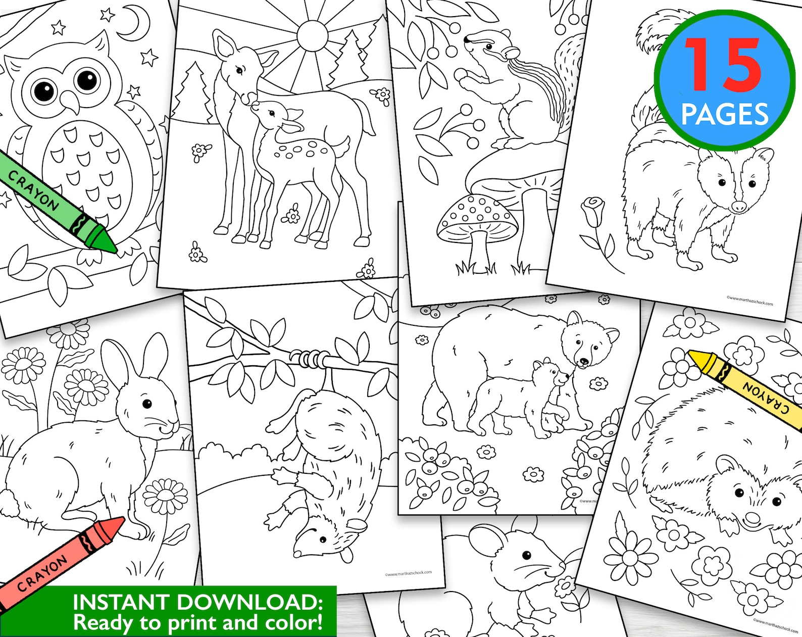 10 Forest Animal Coloring Pages Printable: Unleash Your Inner Artist and Explore the Wonders of Nature