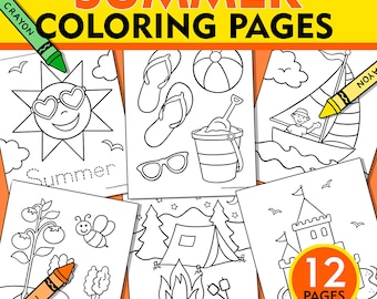 Summer Coloring Pages, Kids Summer Coloring Pages, Summer Coloring Sheets, Printable Summer Coloring Pages, Summer Coloring, Summer Fun