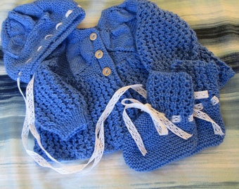 Ensemble tricoté pour bébé/Ensemble de pull tricoté pour bébé/Ensemble de pull pour bébé/Ensemble de pull
