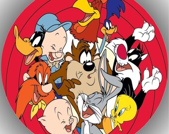Tortenaufleger Geburtstag Party Tortenbild Fondant Oblate Looney Tunes P2