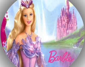 Tortenaufleger---Barbie--Geburtstag--Party----Fondant //Oblate