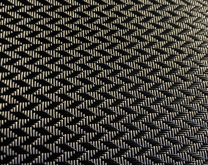 Textilene Black & Silver Fabric Carbon Fiber Look