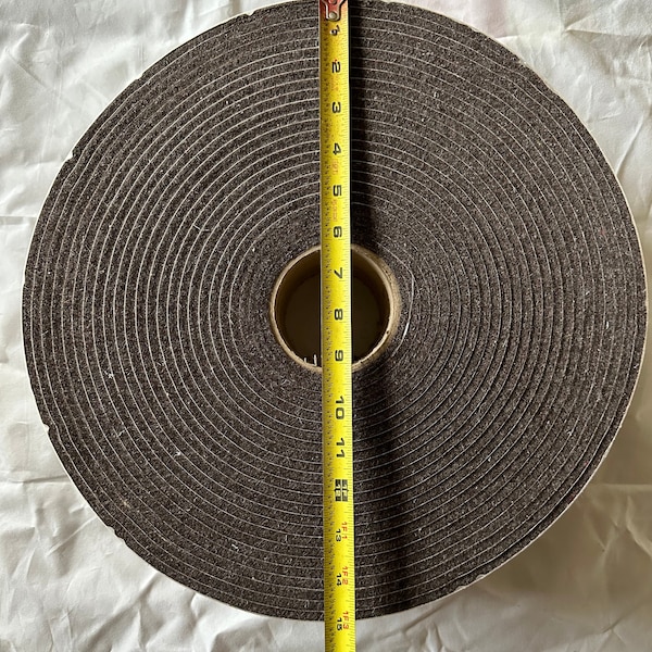 Felt Strip 1” Wide x 1/4” Thick 55’ Roll