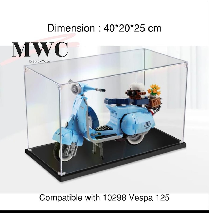 Display Case Acrylic Box for LEGO 10298 Vespa 125 Etsy