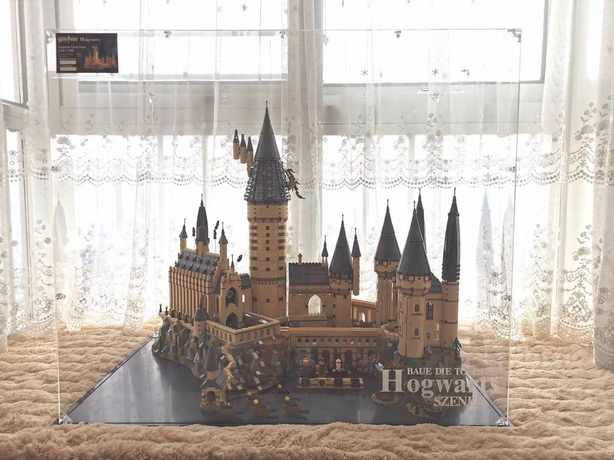 Vitrine en plexiglas® pour LEGO® Le château domaine Poudlard (76419)