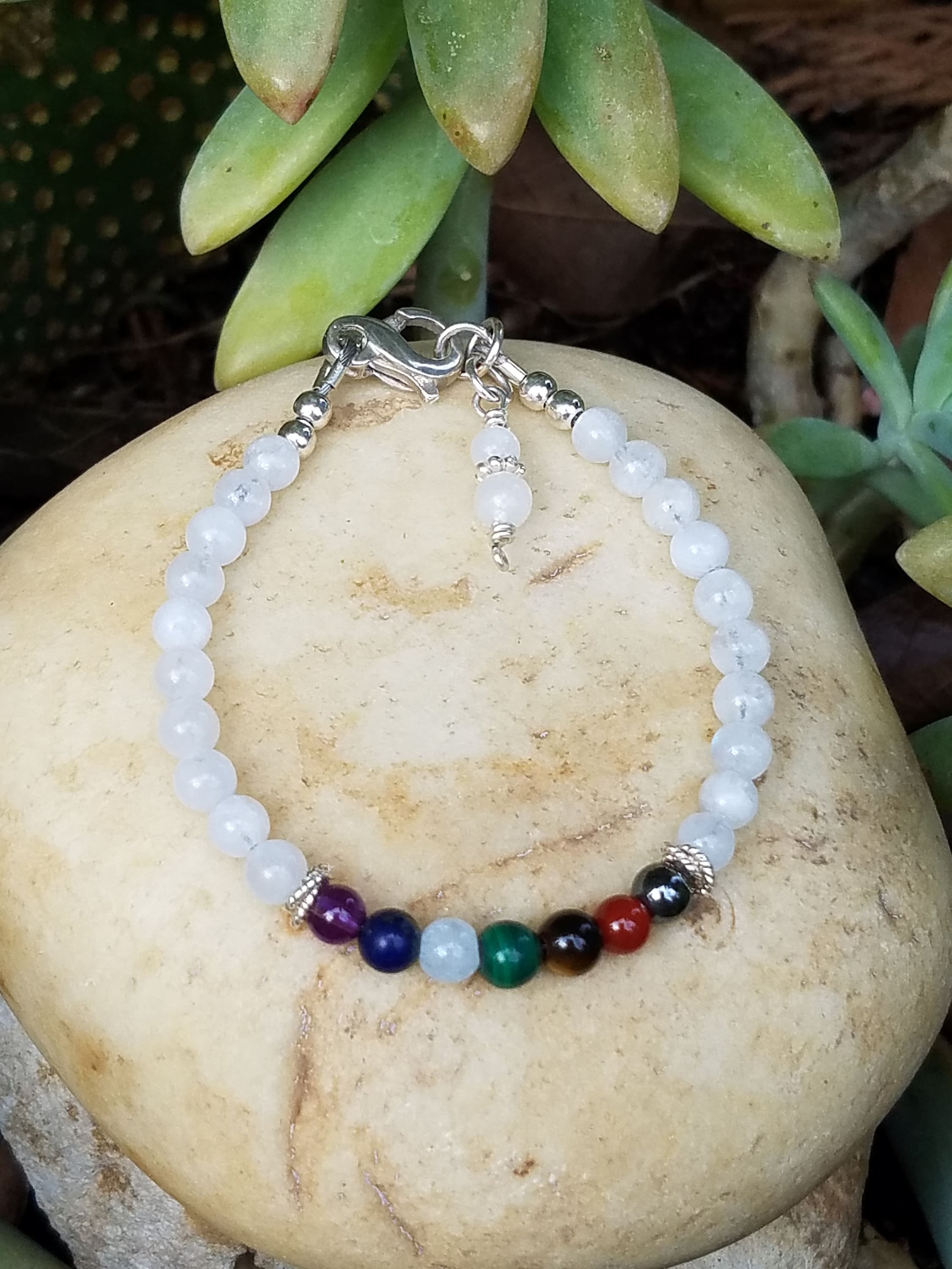 Moonstone Crescent Moon Bracelet for New Beginnings